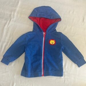 Fisher-Price Blue and Red zipped Hooded Sweatshirt